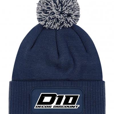 Bonnet pompon d10 navy