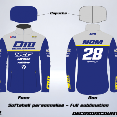 Softshell d10 bleu gris jaune ycf web