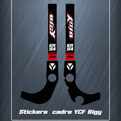 Kit stickers cadre YCF Bigy - Personnalisable