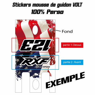 Stickers volt tablette 100 perso